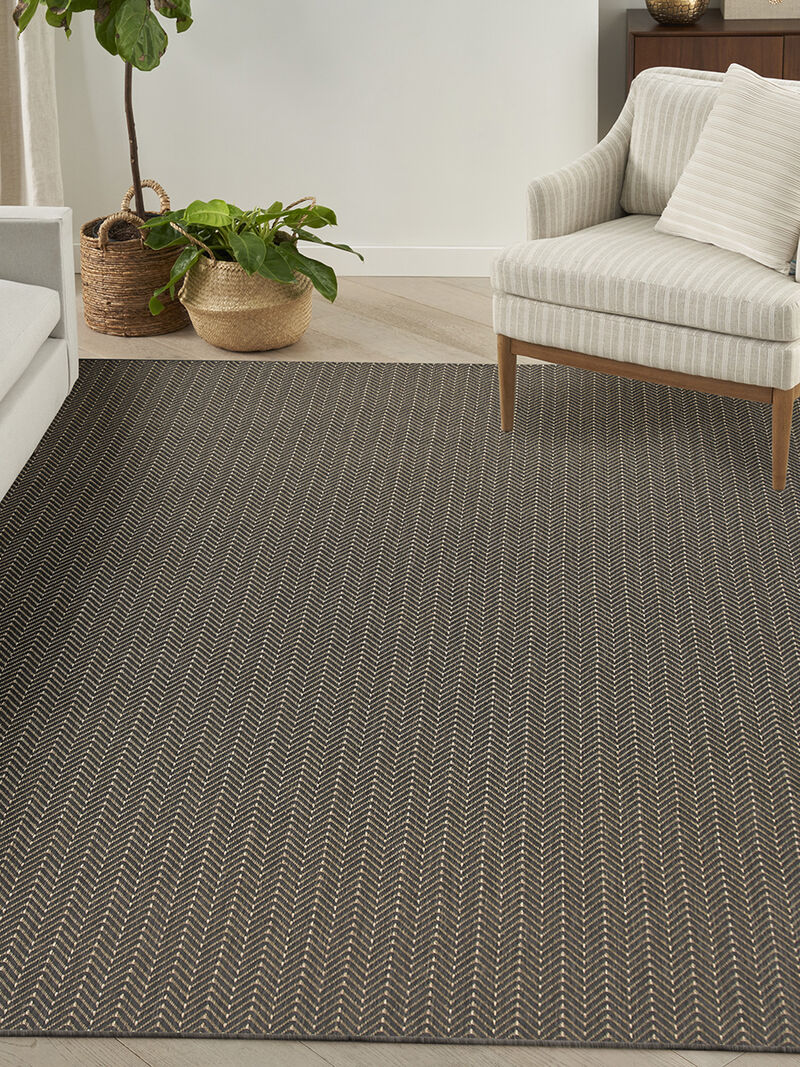 Horizon Indoor/Outdoor HOZ02 Charcoal 9' x 12' Rug