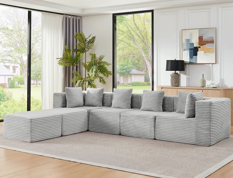 Dulp U-Shaped Boneless Sectional Sofa image number 2