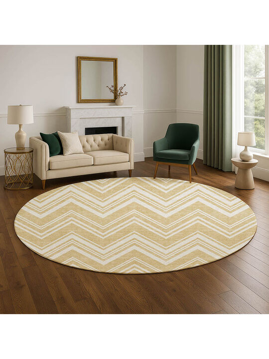 The Reserve TR17 Honey 8' Round Rug