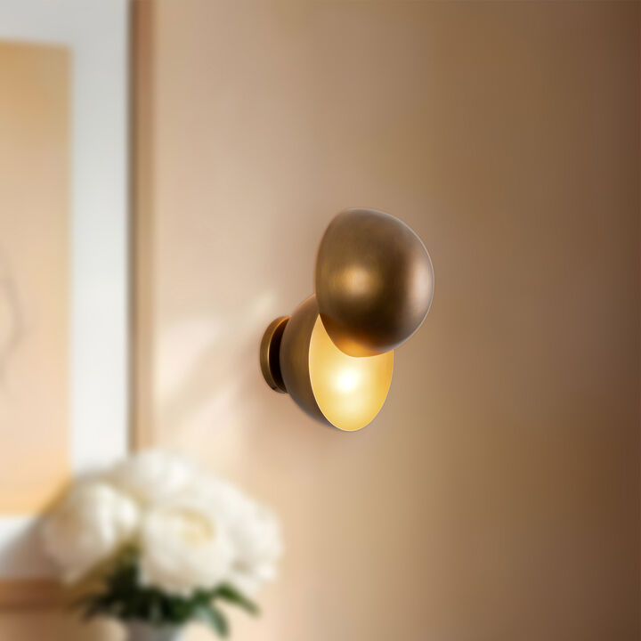 Void 12-in Damp-Rated Dimmable LED Wall Sconce