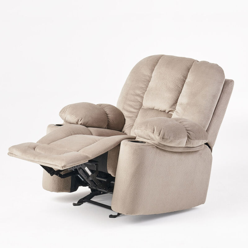 Merax Luxurious Manual Recliner Chair with Cup Holders