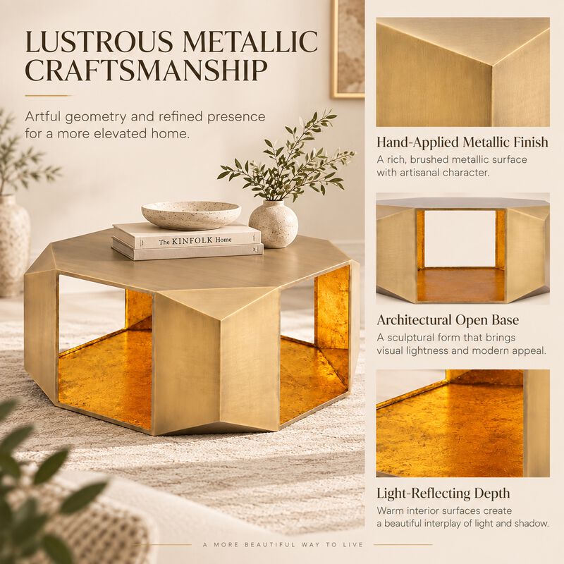 Lorvique Hexagon Coffee Table image number 4