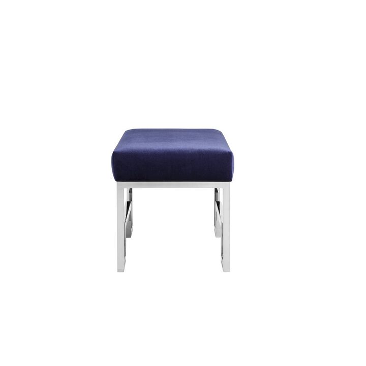 Pangea Home Z-Laurence Stool Navy