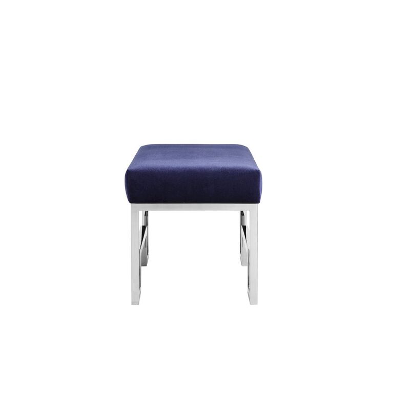 Pangea Home Z-Laurence Stool Navy