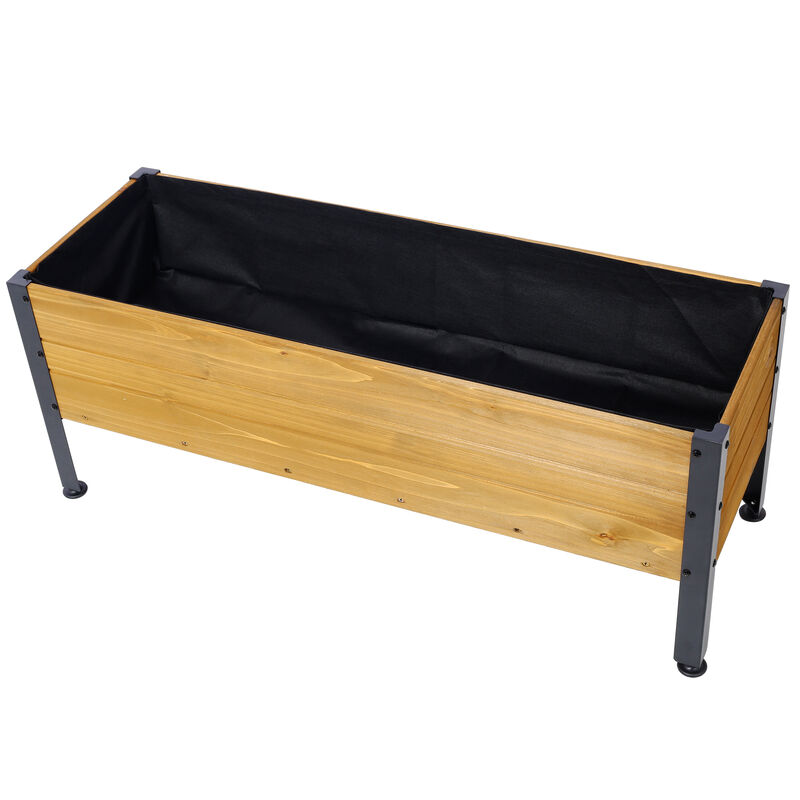 Streamdale Elevated Rectangular Garden Planter for Patio and Balcony
