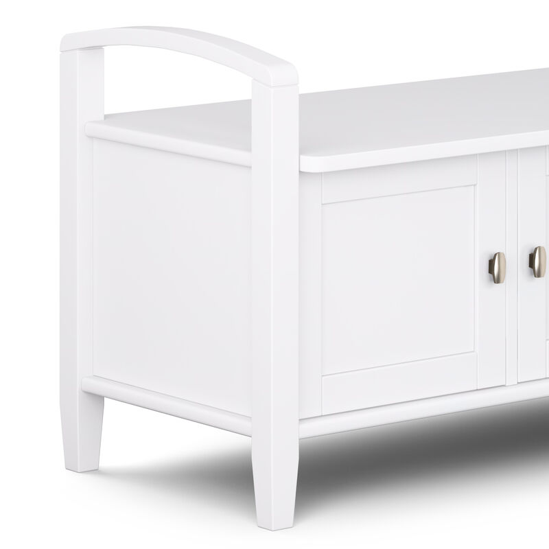 Simpli Home Warm Shaker Entryway Storage Bench image number 4