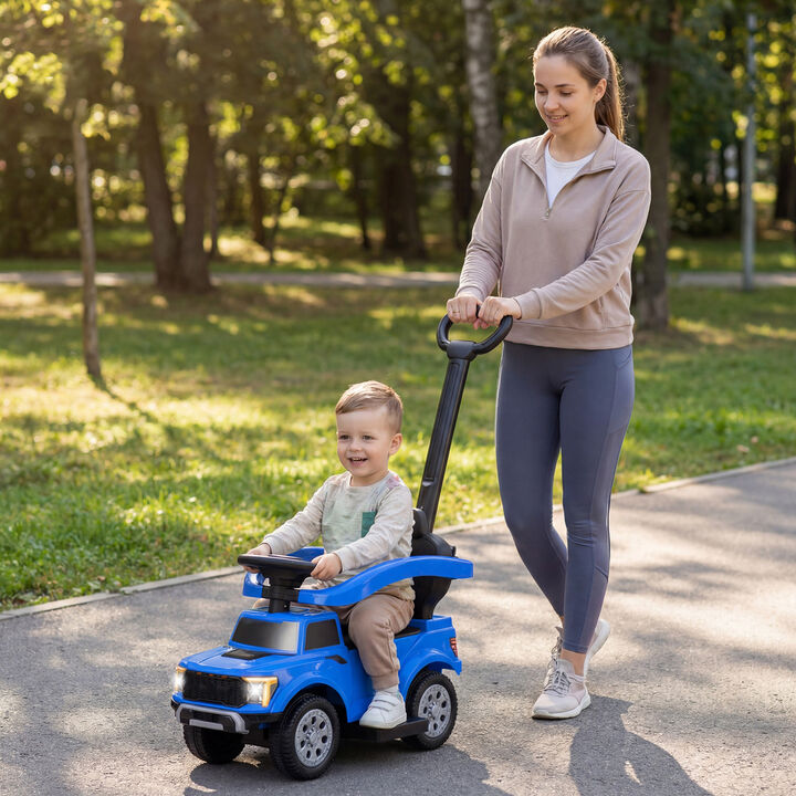 Toddler 3 in 1 Push Ride On Car for Park Backyard and Outdoor Use