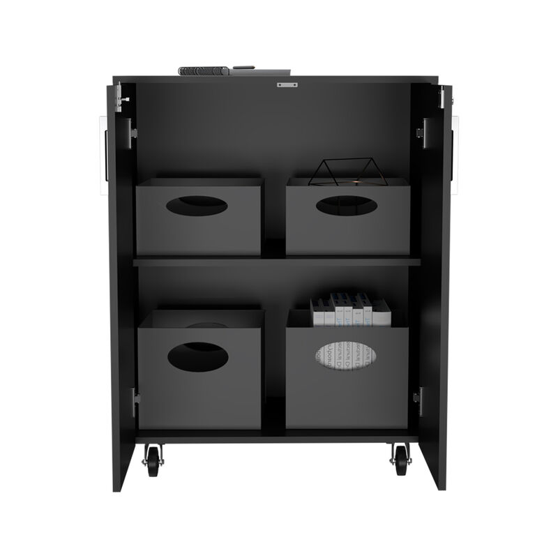 Storage Cabinet Lions, Garage, Black