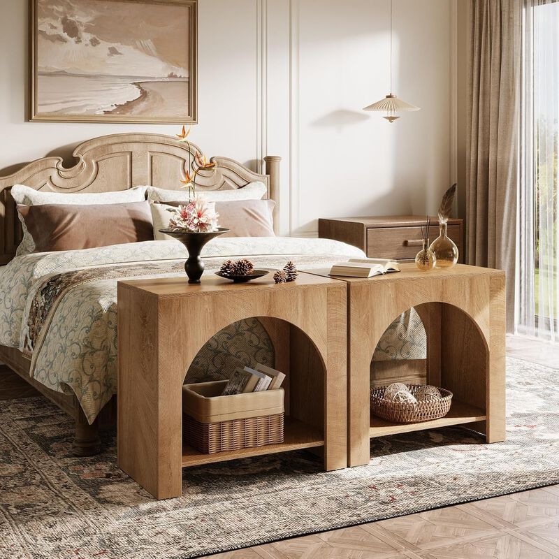 27" End Table, 2-Tier Square Side Table image number 3