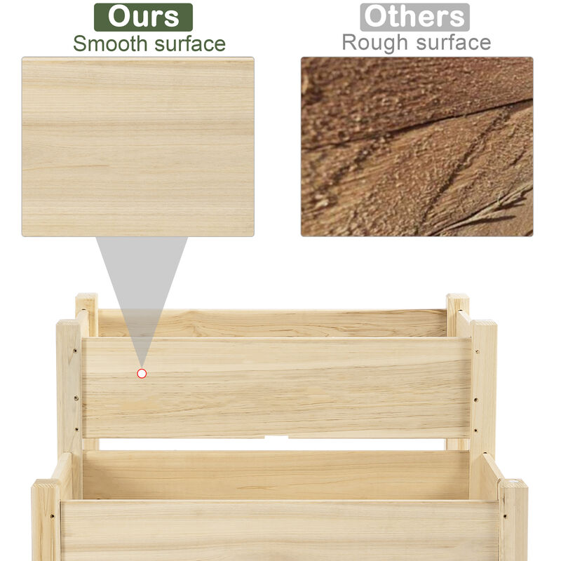 Streamdale Spacious Double-Decker Garden Bed Maximize Space, Enhance Growth