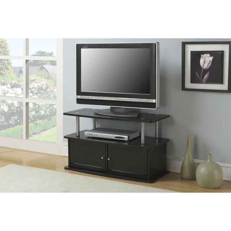 Convience Concept, Inc. TV Stand with 2 Storage Cabinets and Shelf for TVs up to 40 Inches