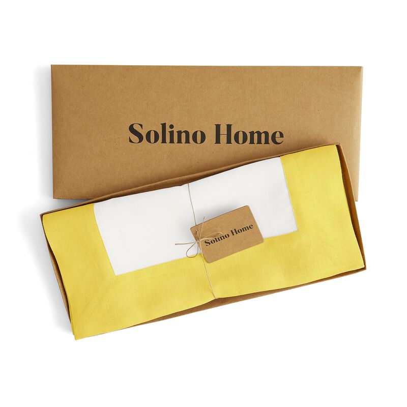 Solino Home 100% Pure Linen Table Runner - Contempo