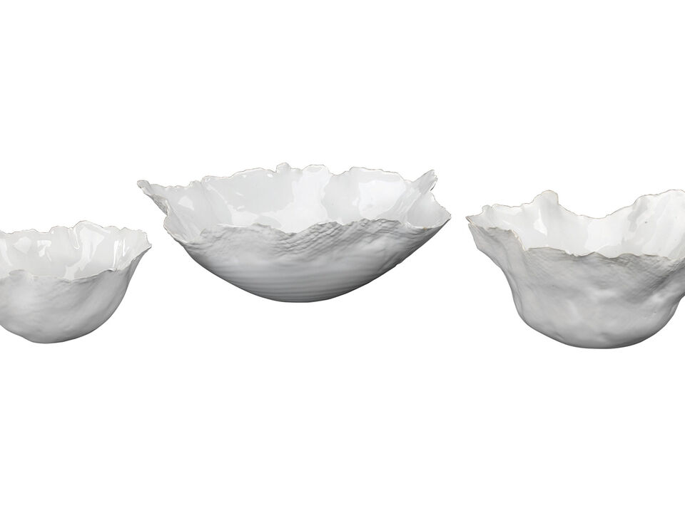 Fleur Ceramic Bowls Set of 3