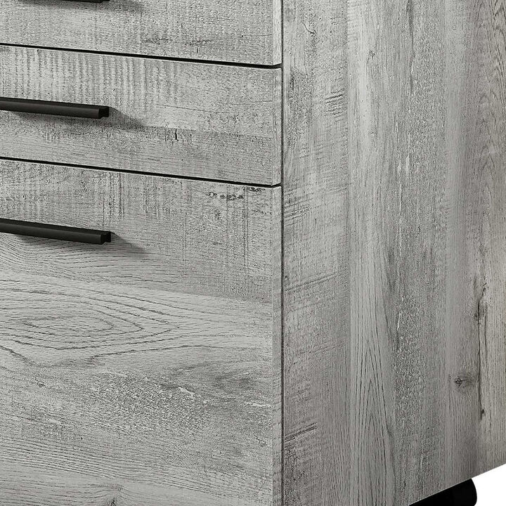 Particle Board Filing Cabinet with 3 Drawers for Office Storage