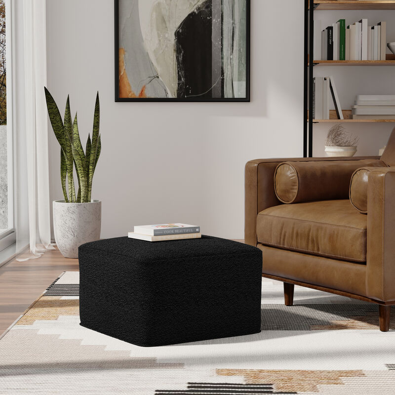 Simpli Home Chantal Square Pouf image number 3