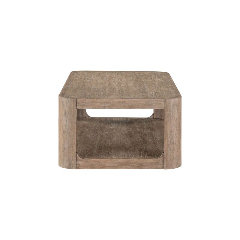 Liberty Furniture 3 Piece Living Room Set Rectangular Cocktail Table, 2 End Tables - Clay Oak Wood image number 2