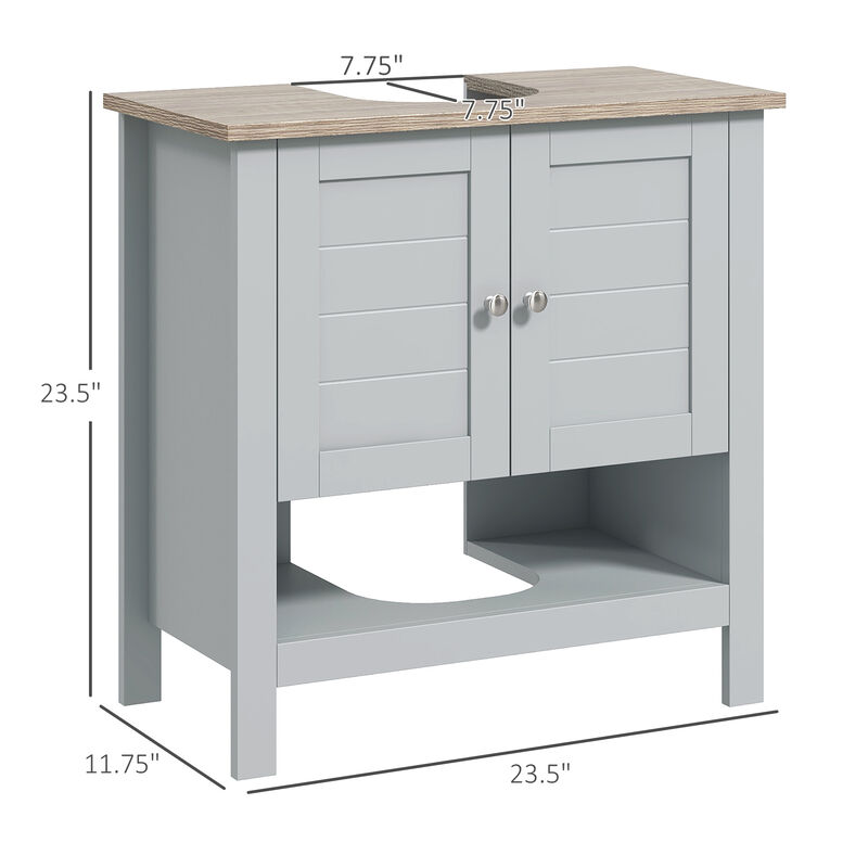 24" Space Saving Pedestal Under Sink Bathroom Vanity Organizer Storage Cabinet