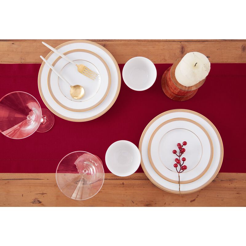 Cotton Linen Table Runner - Cotton Linen Hemstitch