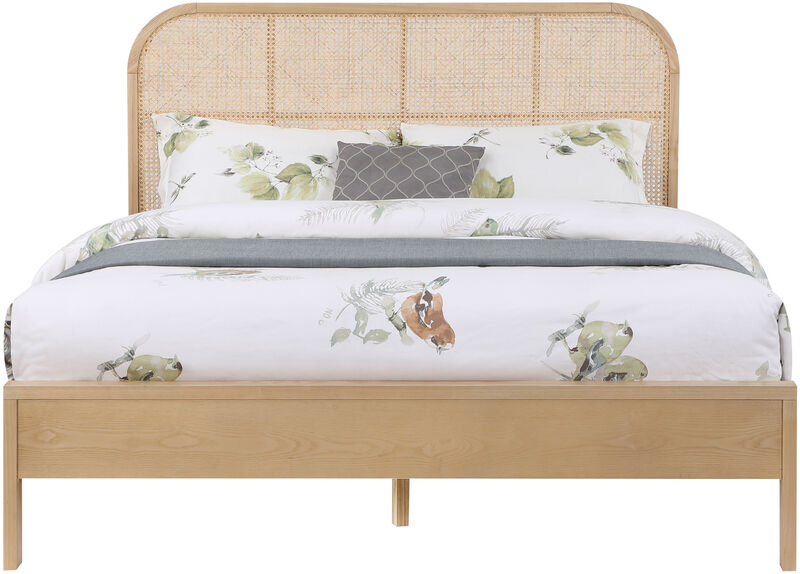 Meridian Furniture Siena Natural Ash Wood Full Bed image number 2