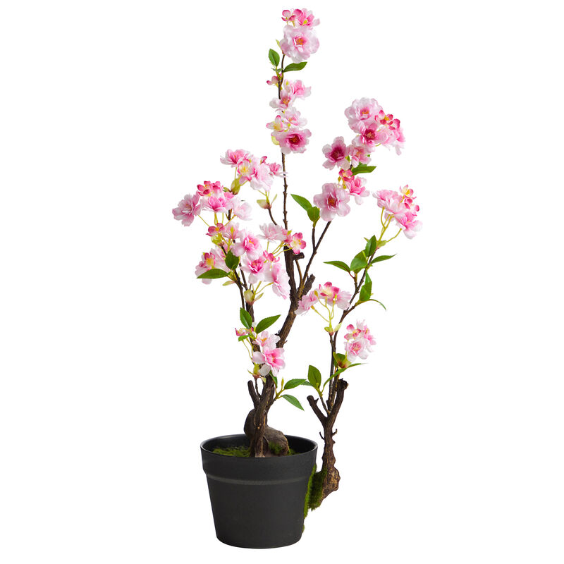 Hivvago 2.5" Cherry Blossom Artificial Plant