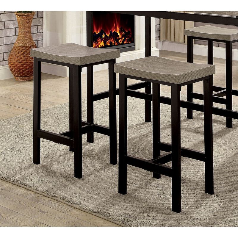 Streamdale 5 Piece Two Tone Counter Height Dining Table Set image number 4