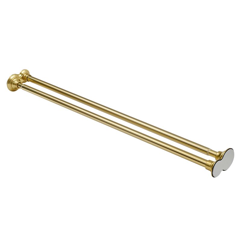 Adjustable 72 Proof Aluminum Double Shower Curtain Rods image number 2