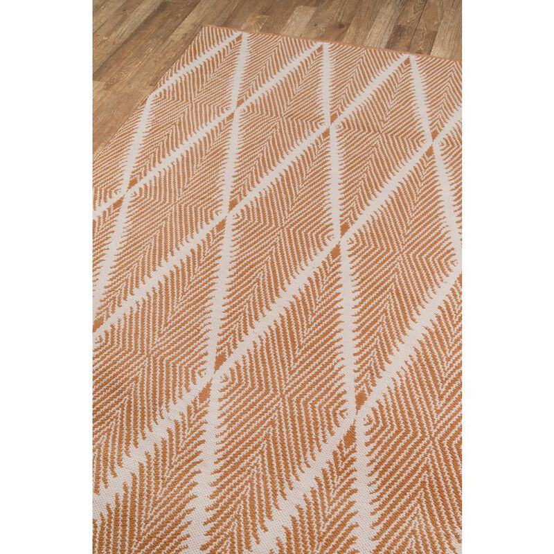 Erin Gates Contemporary Rectangle Area Rug, Orange, 5' X 7'6