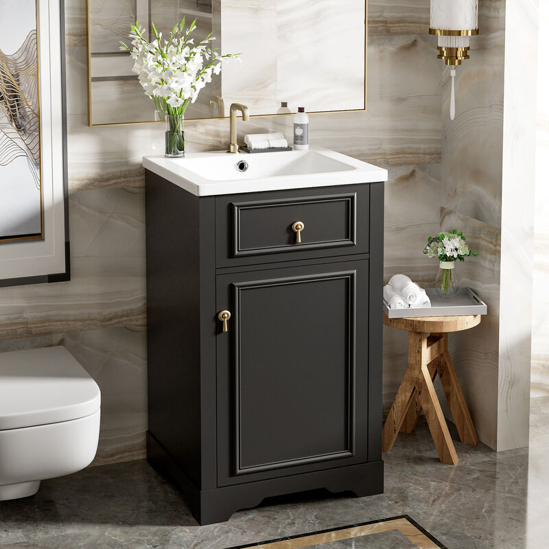 Merax Bathroom Vanitywith Ceramic Sink