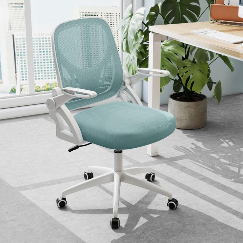 Hivvago Ergonomic Computer Desk Chair with Lumbar Support and Flip-up Arms