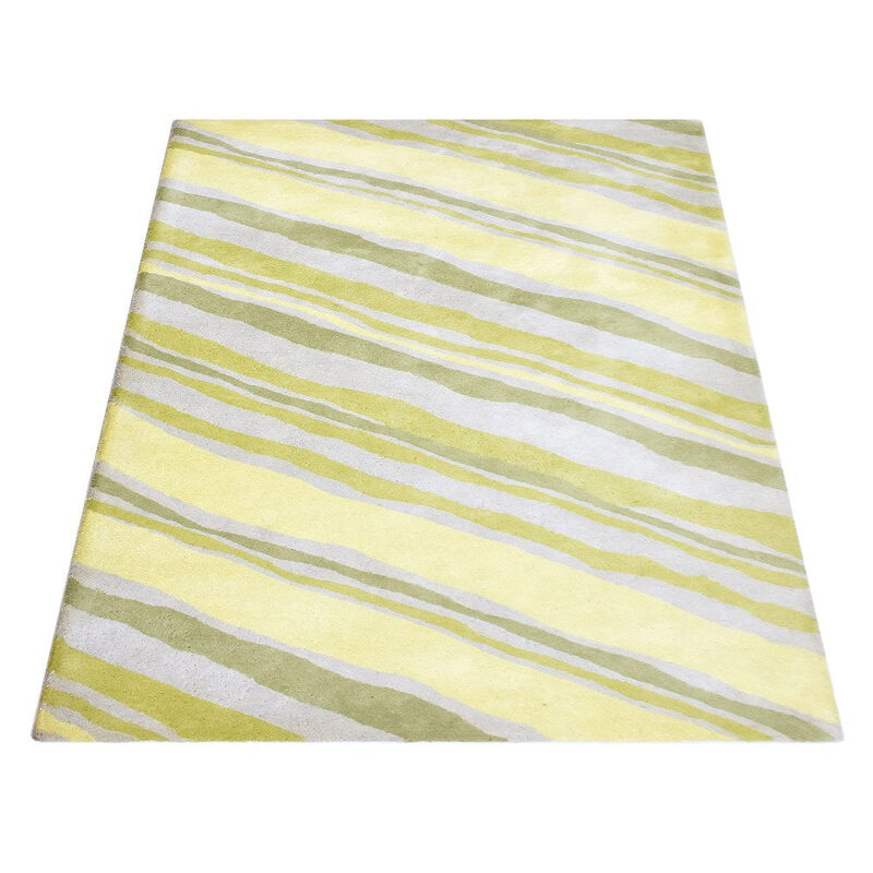 RUGSOTIC CARPETS HAND TUFTED WOOL ECO-FRIENDLY AREA RUGS  - 5'x7'6'', Rectangle Shape, Multicolor, Contemporary Modern Design, High Pile Handmade Area Rugs for Living Room, Bed Room (K03130)