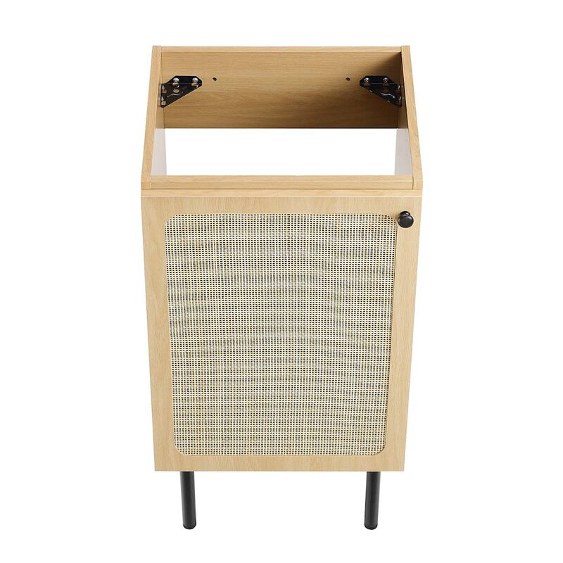 Modway Chaucer 18&rdquo; Bathroom Vanity in Oak White with Ceramic Sink Basin, 18 Inches image number 7