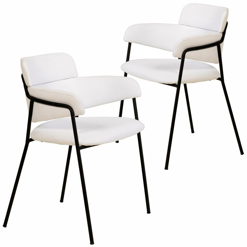 LeisureMod Axis Collection Modern Dining Chair - Set of 2