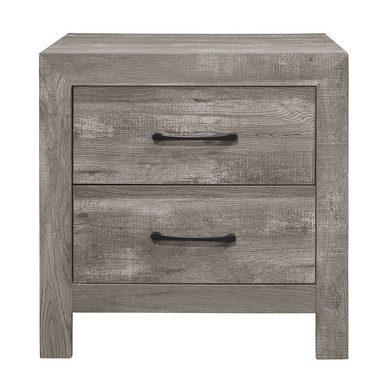 Streamdale Rustic Gray 2-Drawer Nightstand