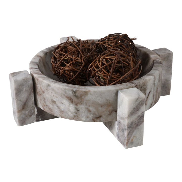 10x10" Marble Bowl In Base