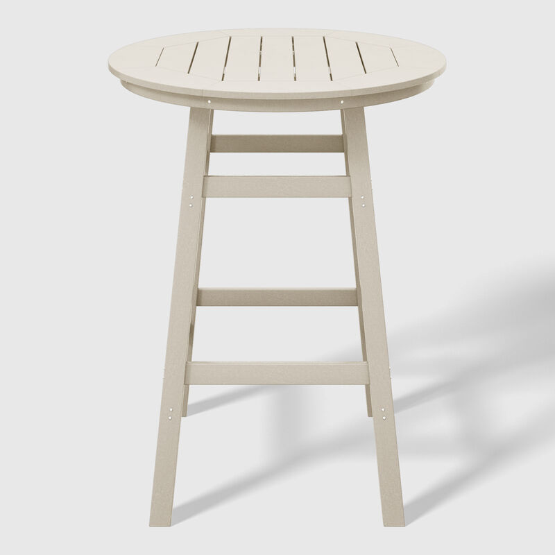 WestinTrends 5-Piece HDPE Outdoor Patio Dining Bar Bistro Table Set with Bar Stools image number 3