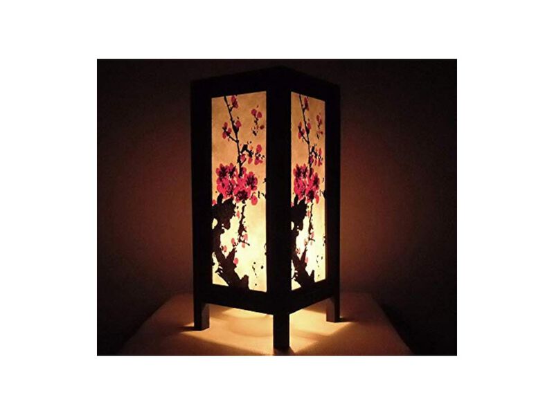Vintage Asian Flower Lamp For Living Room image number 2