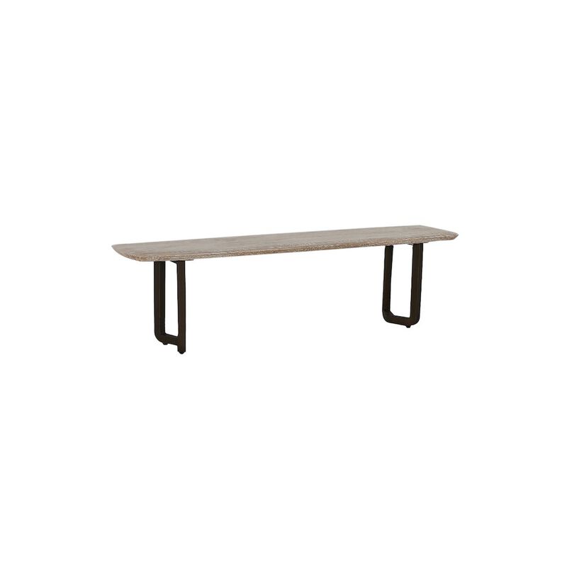 Porter Designs Nest Solid Wood Dining Bench, White