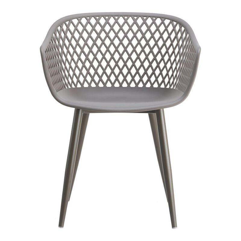 Moe's Home Collection Piazza Outdoor Chair Grey-Set Of Two