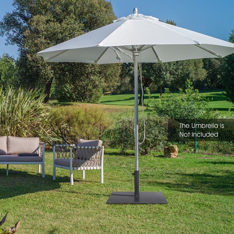 Mondawe 20 Inches Patio Umbrella Base with 4 Adjustable Footpads