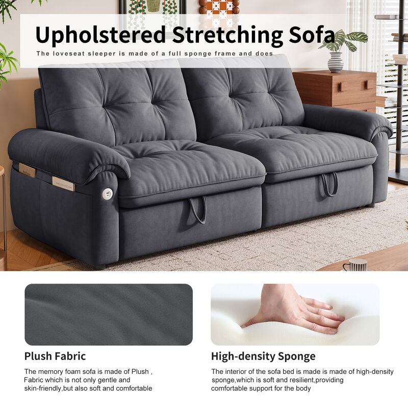 Vaffla  2-in-1 convertible sofa bed image number 6