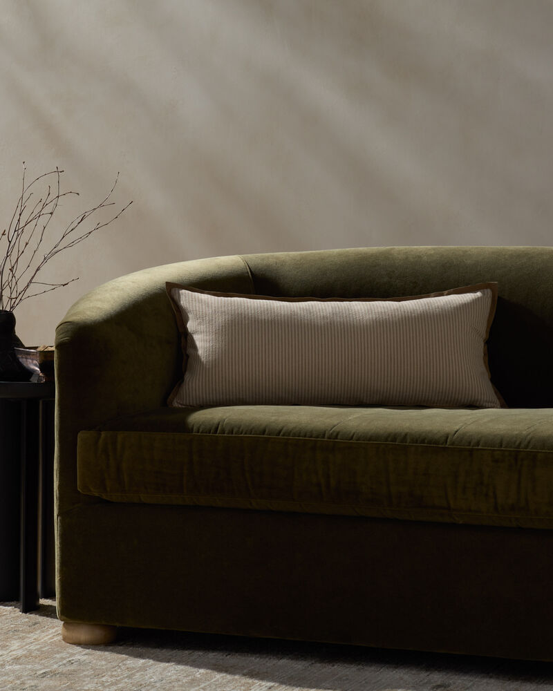 Sullivan PJBR0001 Natural/Brown 12" x 27" Pillow with Poly by Jeremiah Brent x Loloi