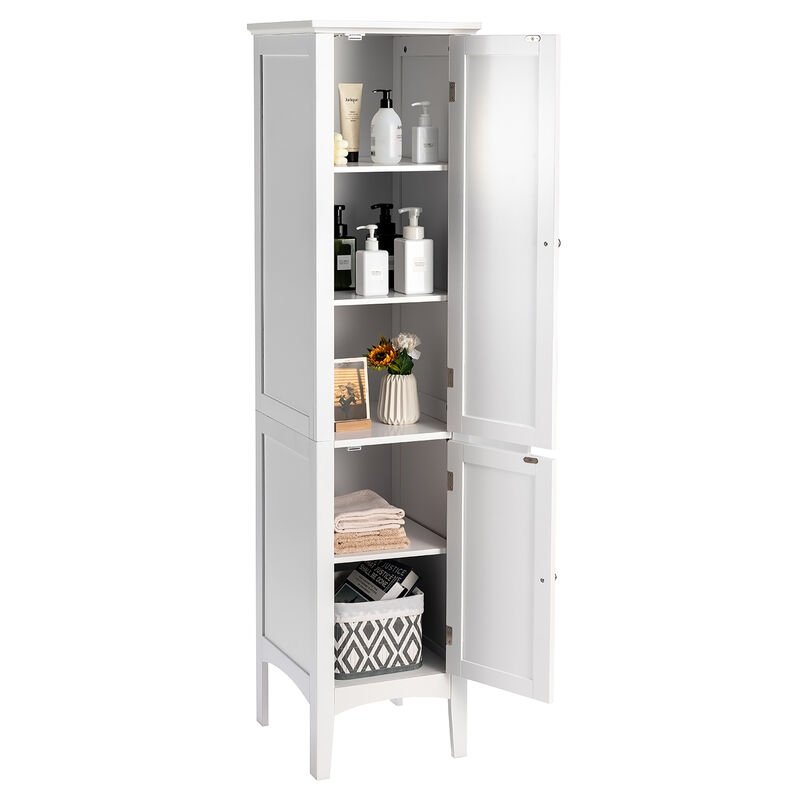 Costway Bathroom Storage Freestanding Cabinet Linen Tower Kitchen Living Room