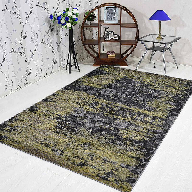 RUGSOTIC CARPETS MACHINE MADE HEATSET POLYPROPYLENE AREA RUGS  - Rectangle Shape, Contemporary Modern Design, Midium Pile Machine Made Area Rugs (M00033) image number 1