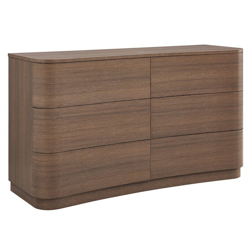 Mirae 6-Drawer Curved Dresser image number 0