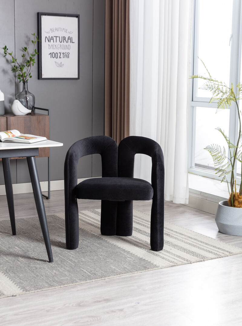 Streamdale Modern Fabric Upholstered Dining Chairs (Set of 2)