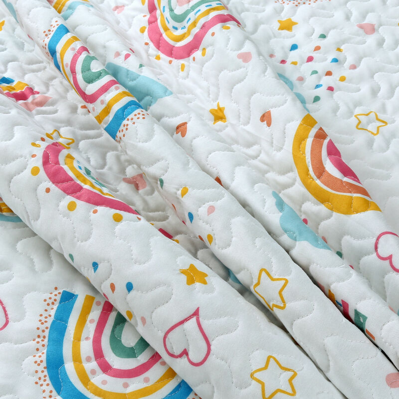 MarCielo Kids Quilt Set Bedspread Coverlet Set.