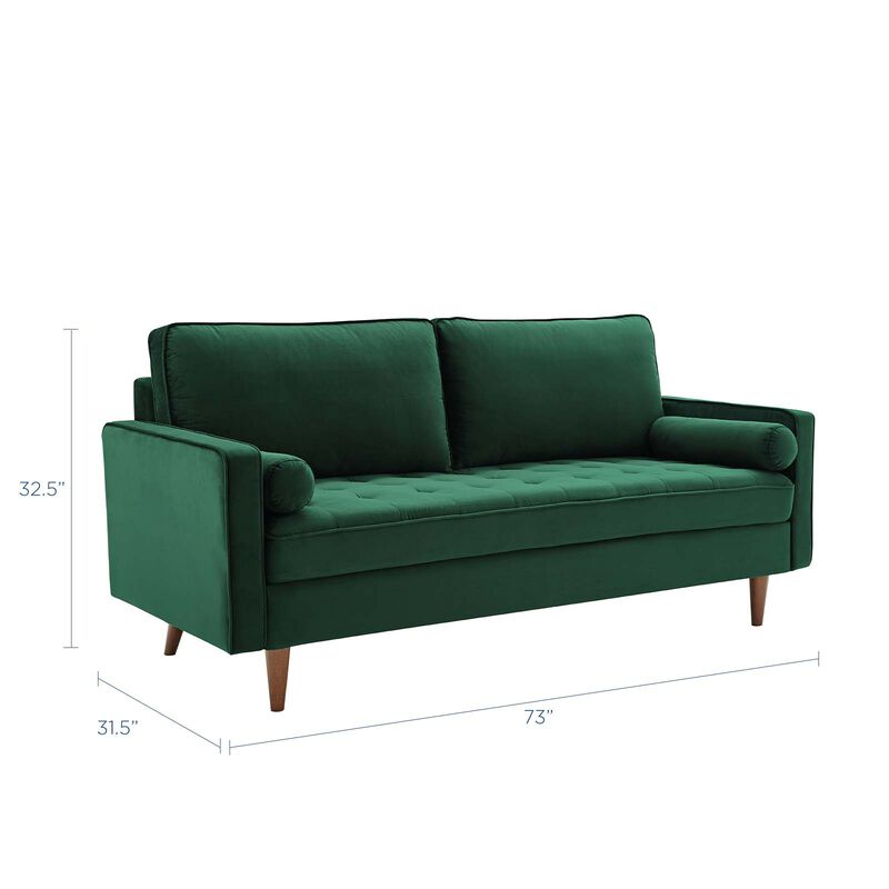 Valour Performance Velvet Sofa image number 4