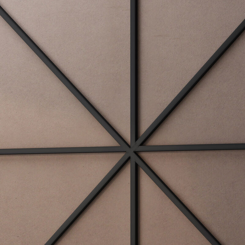 Streamdale 39" Wall Mount Circular Mirror, Black