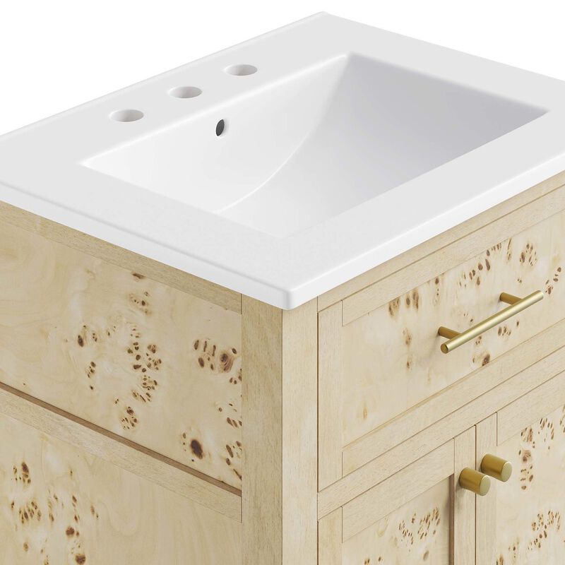 Modway Elysian 24 Wood Bathroom Vanity