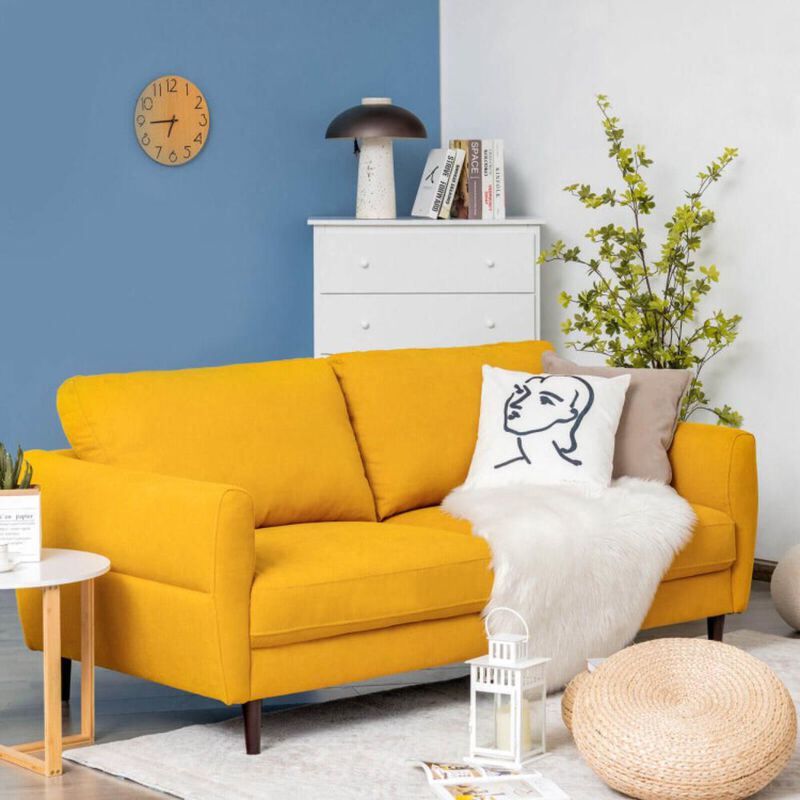 72" Small Fabric Loveseat Sofa Couch image number 2